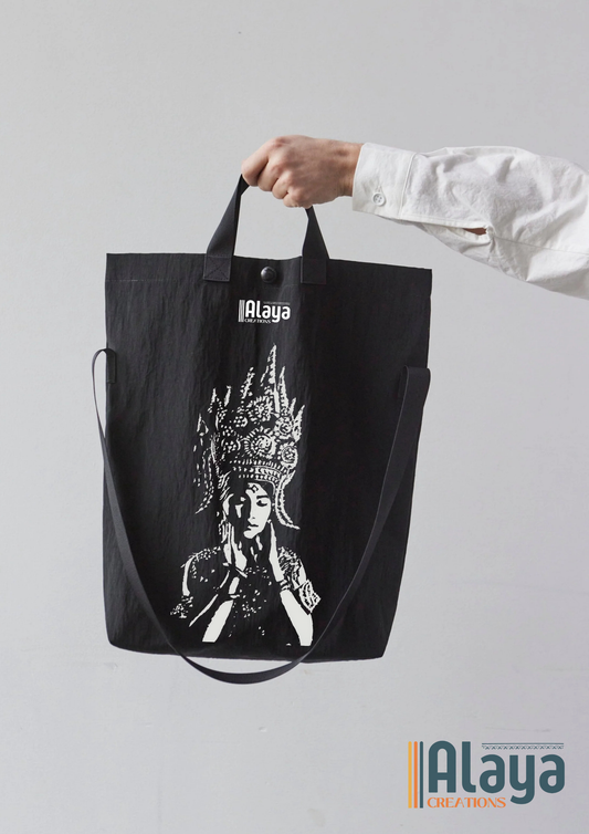 Tote Bag Apsara Noir & Blanc