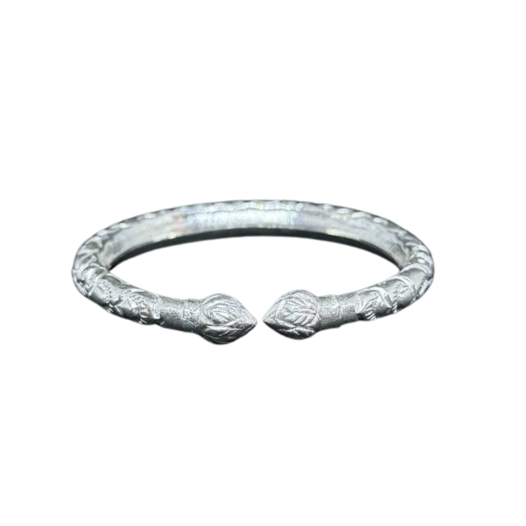 Bracelet Khmer Traditionnel en argent Angkor Lotus