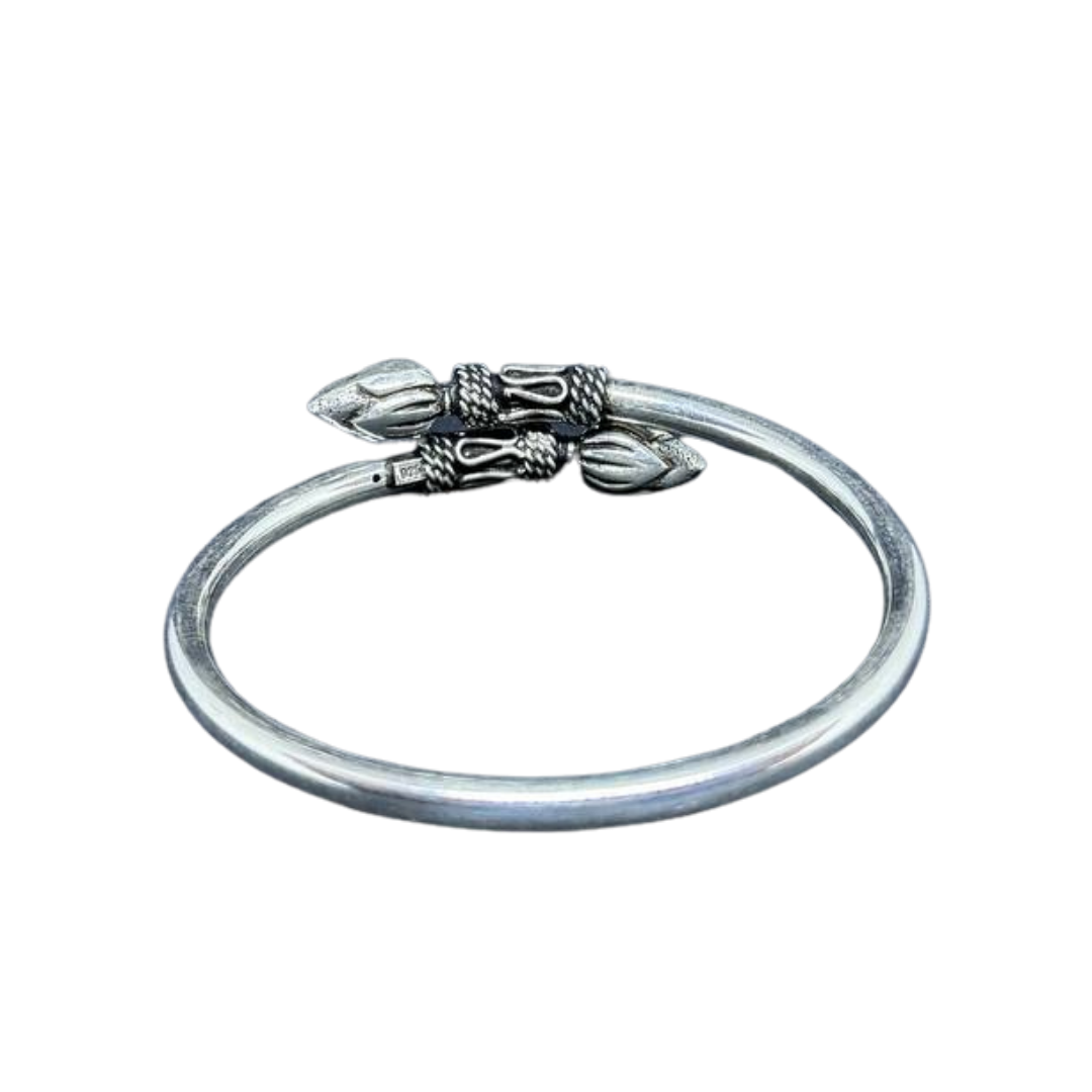 Bracelet Khmer en argent Bourgeon de Fleur de Lotus