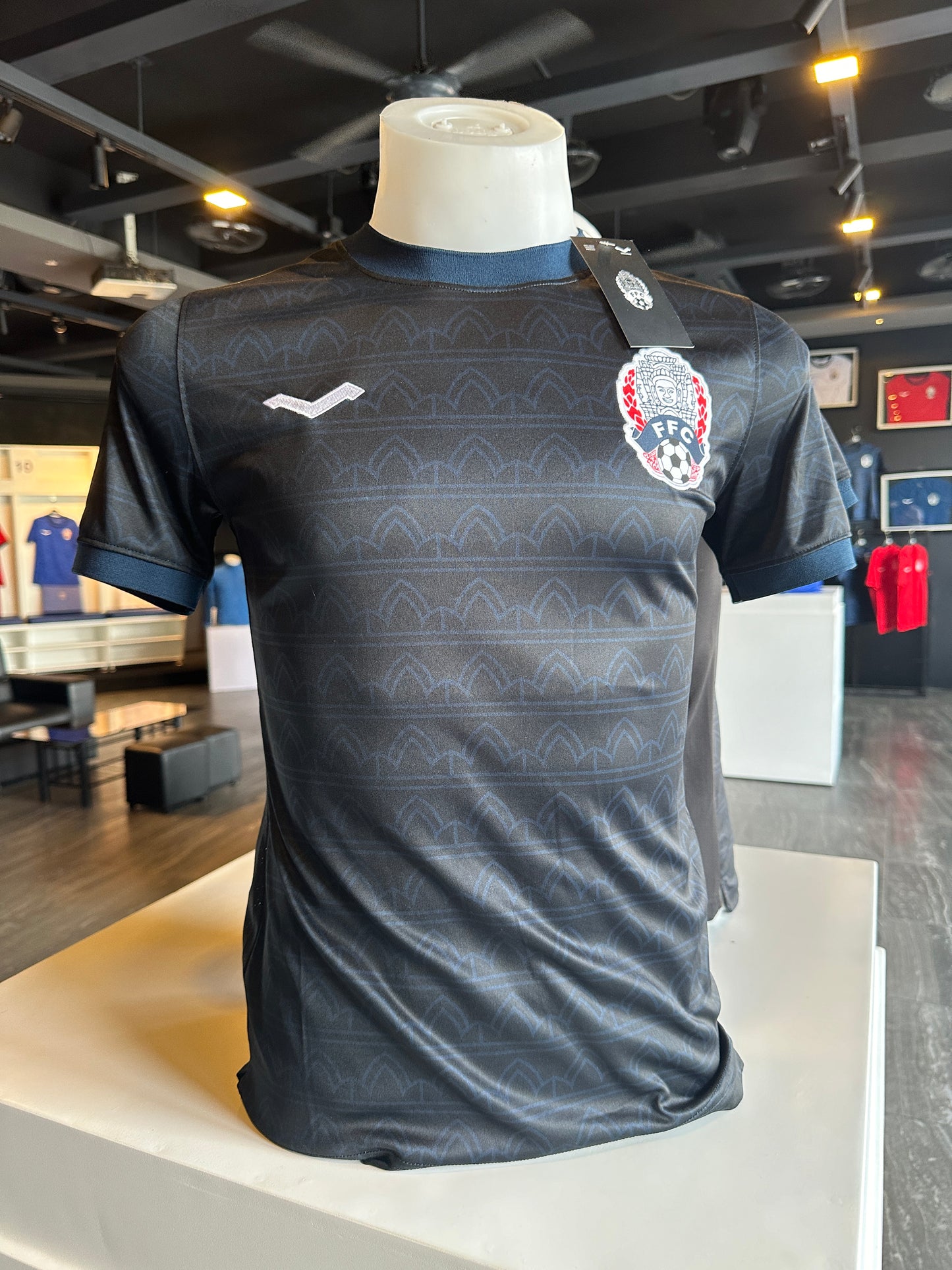 Maillot Officiel du Cambodge - Saison 2022-23 - Noir (Domicile) Modèle FAN