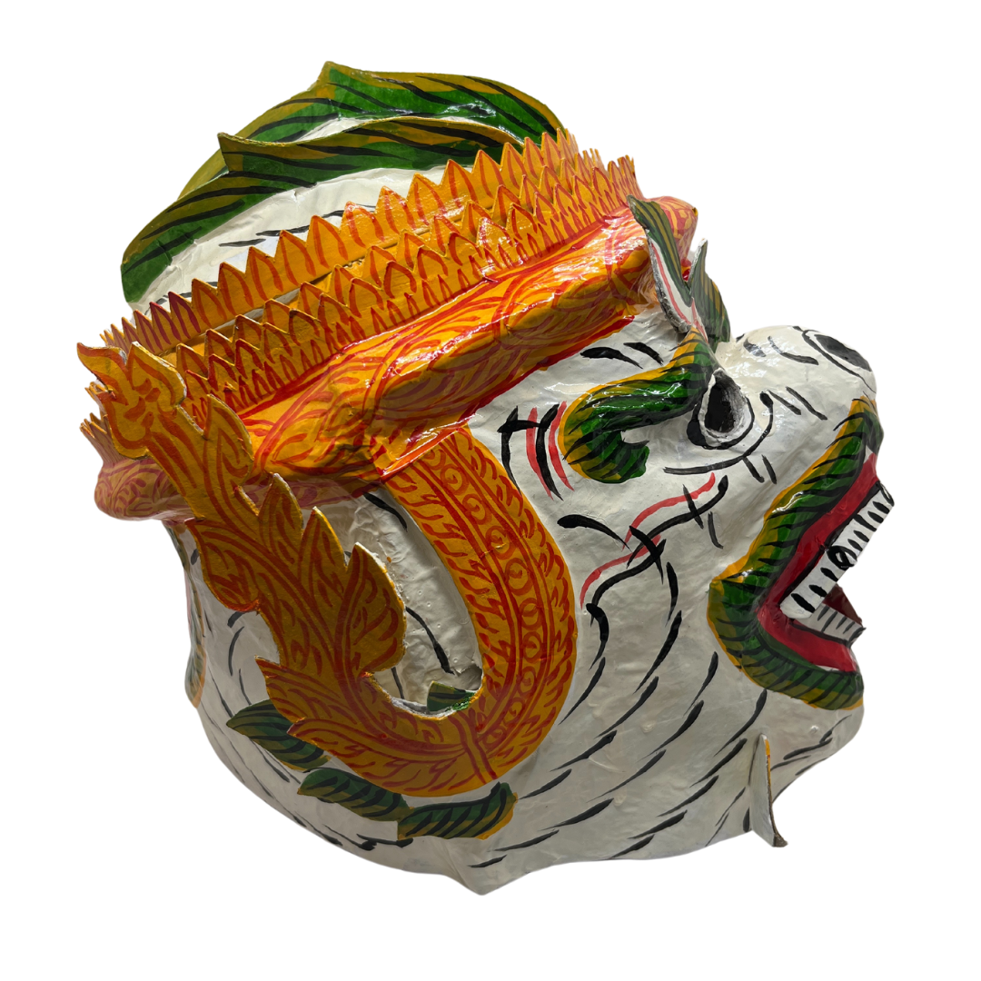 Masque intégral Cambodgien en papier mâché modèle Hanuman