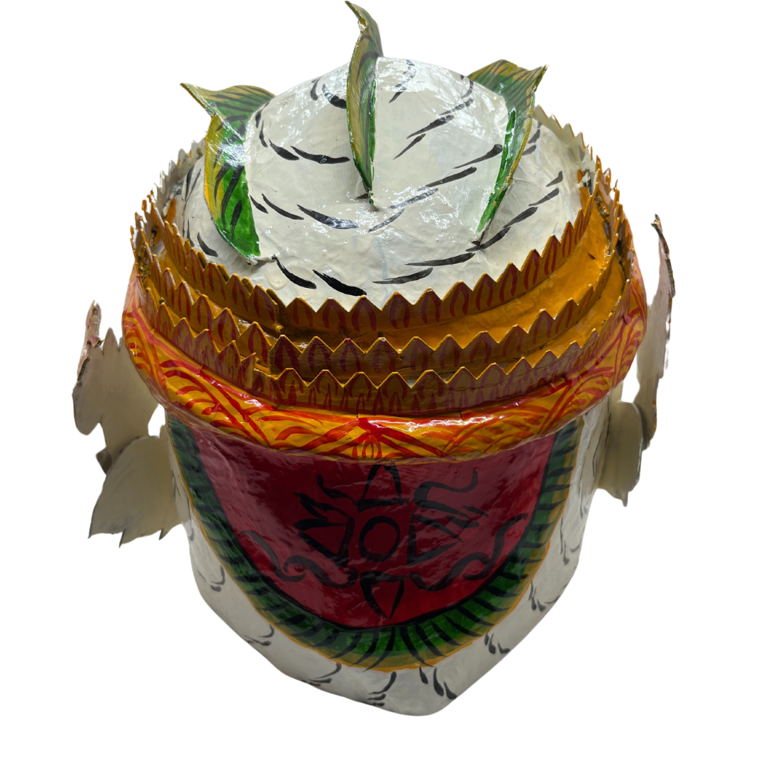 Masque intégral Cambodgien en papier mâché modèle Hanuman