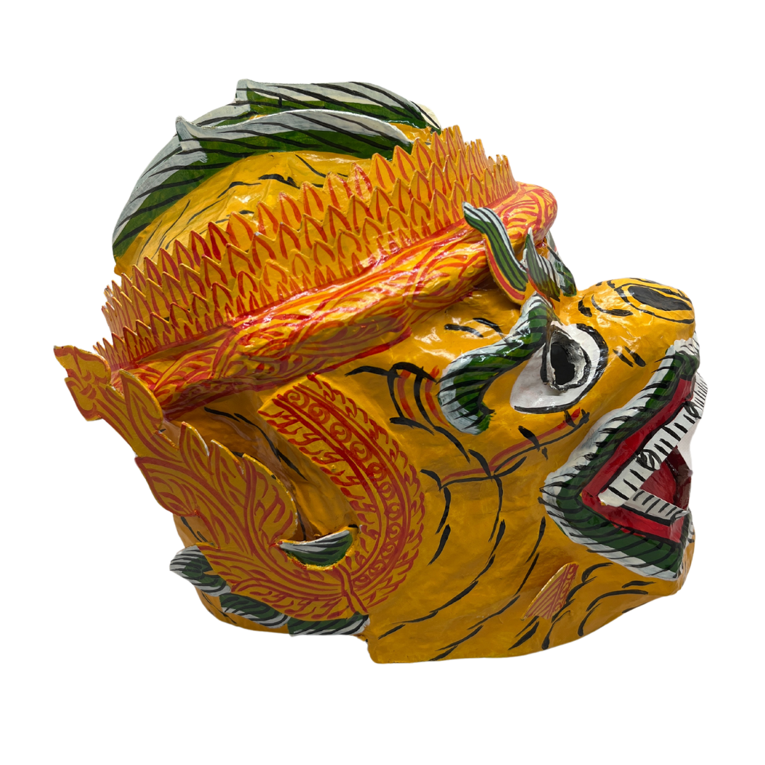 Masque intégral Cambodgien en papier mâché modèle Hanuman