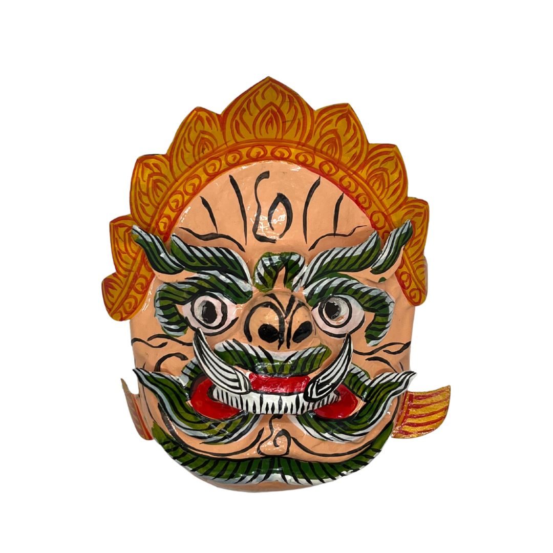 Masque Cambodgien en papier mâché moyen modèle Yeak