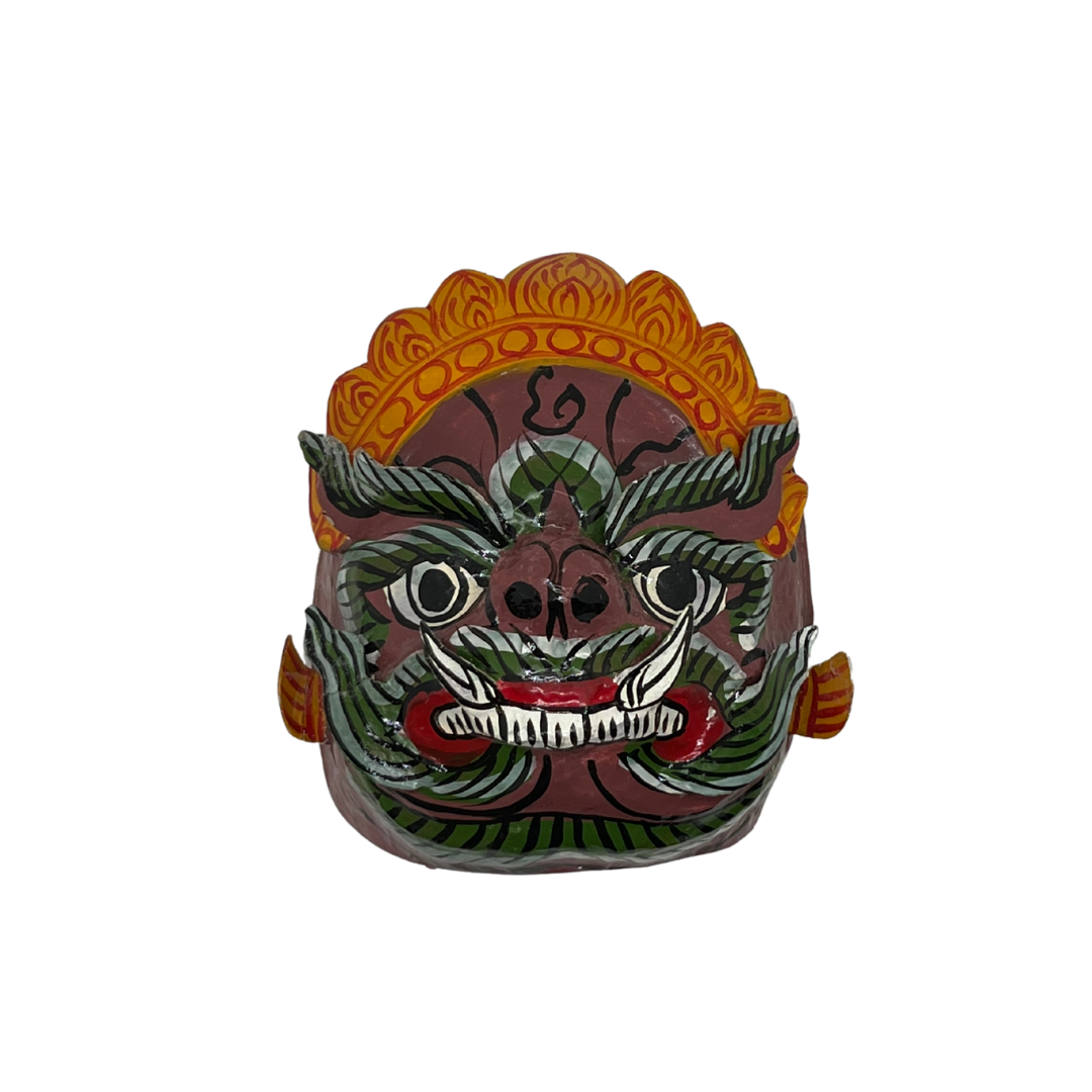 Petit masque Yeak Cambodgien en papier mâché