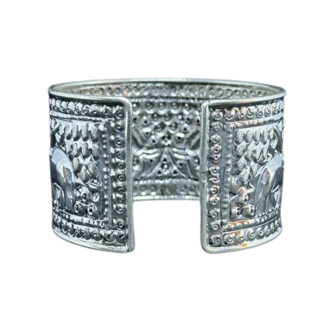 Manchette Khmère en argent Domrey Prey