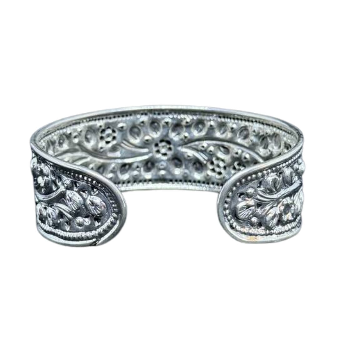 Manchette Traditionelle Khmère en argent Pka