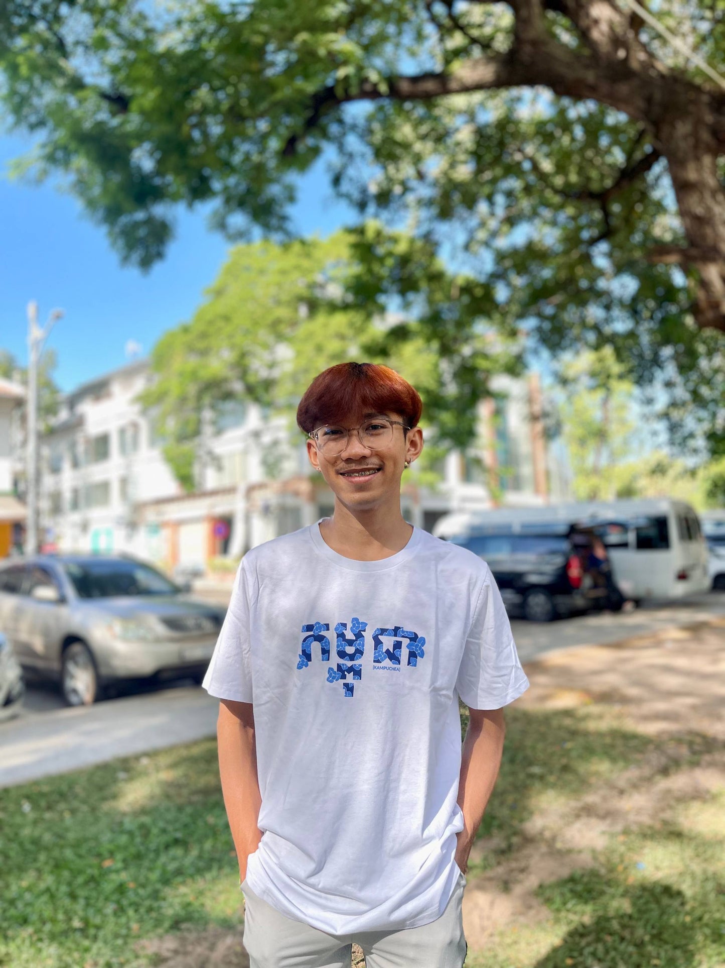T-shirt Kampuchea White (homme)