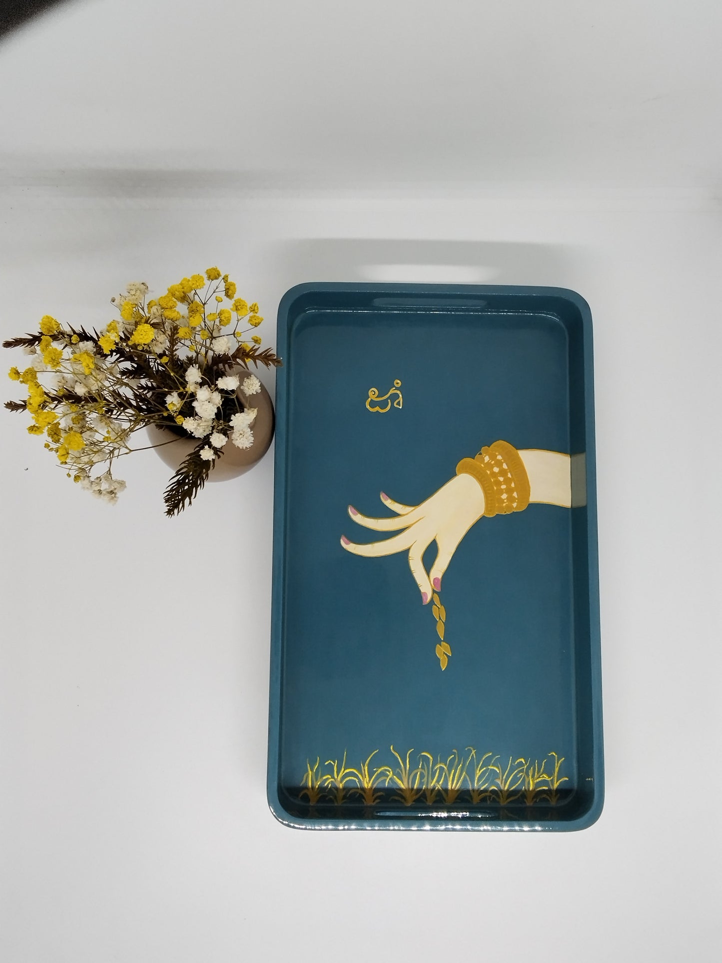 Plateau laqué Apsara Hand by Satcha