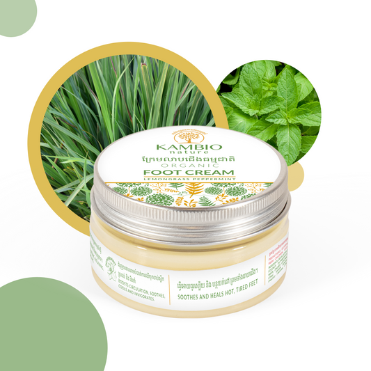 CRÈME PIEDS RAFRAICHISSANTE | MENTHE POIVRÉE & LEMONGRASS