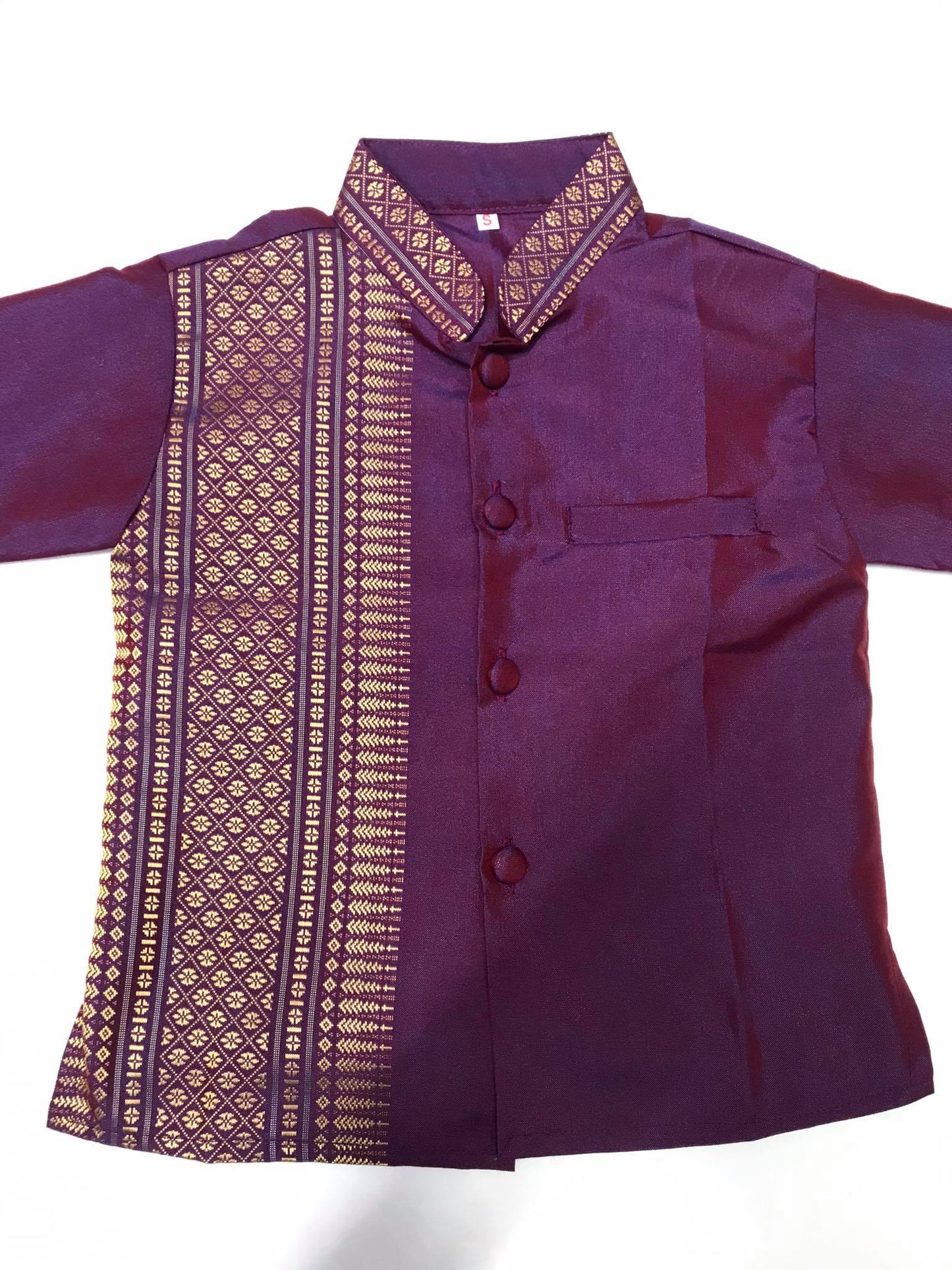 Chemise traditionnelle Khmer pour enfant