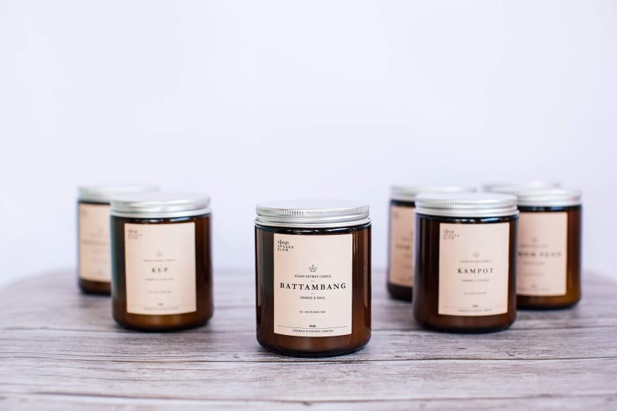 Bougie Parfumée Siem Reap (Fleur de Champa)