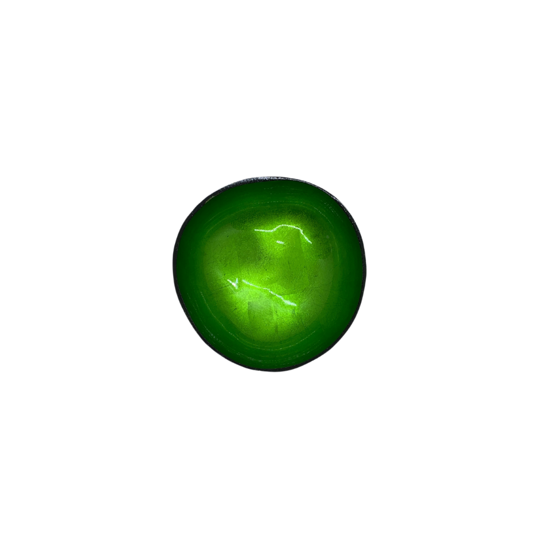 Bol en bois de coco peint et vernis