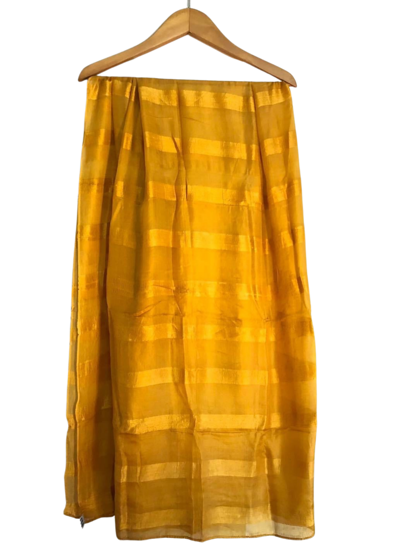 Foulard en soie du Cambodge Jaune par Cambodia Art Scarf