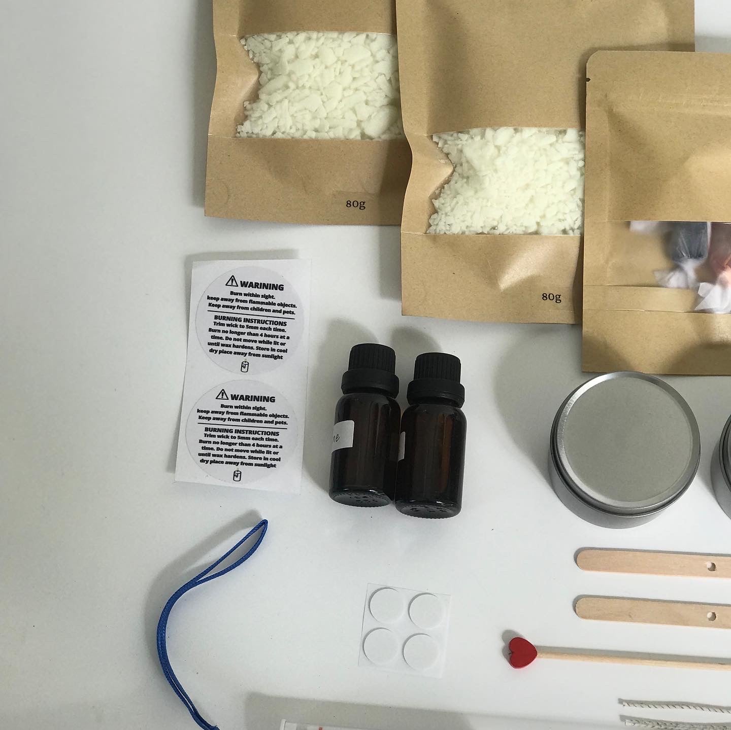 Kit Complet DYI de création de bougie en cire de soja naturelle par Magik Glow