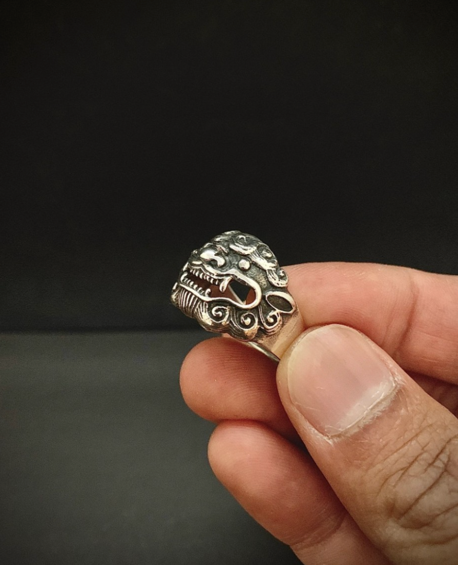 Bague Qilin Argent 925/1000