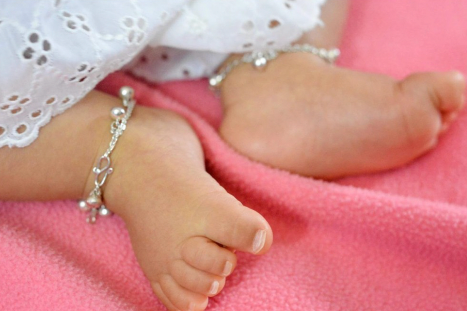 Bracelet Khmer Grelot cheville en Argent enfant ou adulte