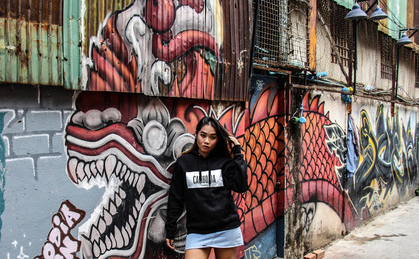 Hoodie Cambodia Black par Sabay Creation