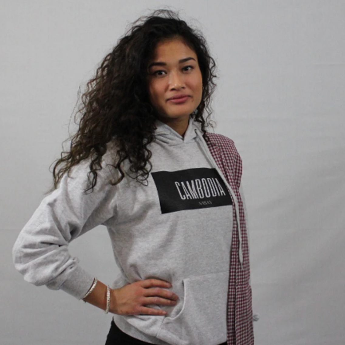 Hoodie Cambodia Grey par Sabay Creation