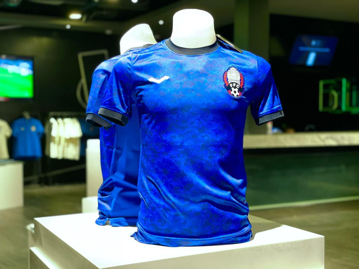 Maillot officiel du Cambodge - Saison 2022-23 - Bleu (Domicile) Modèle FAN