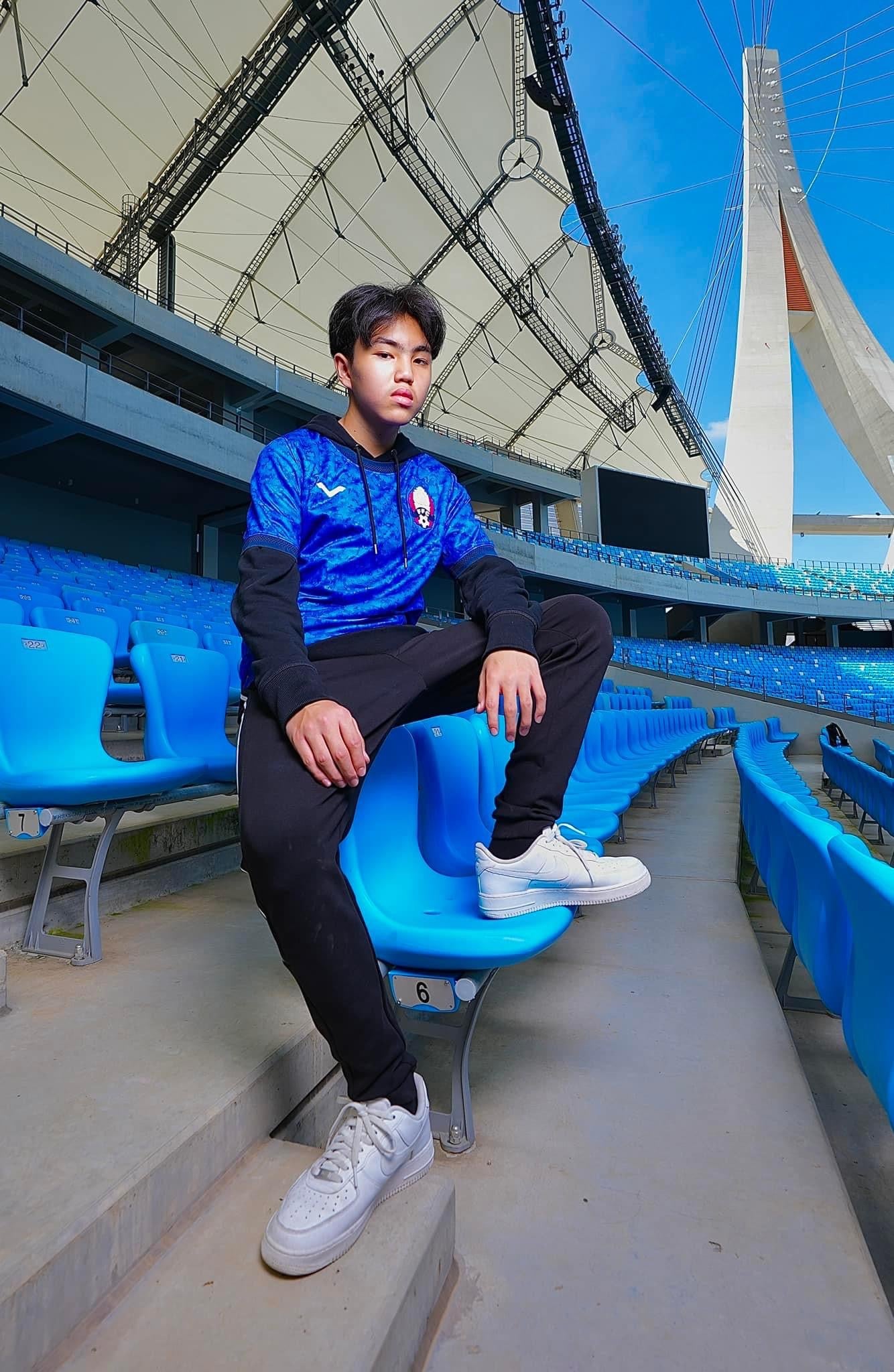 Maillot Officiel du Cambodge, saison 2022-2023 Bleu (Domicile) Modèle PLAYER