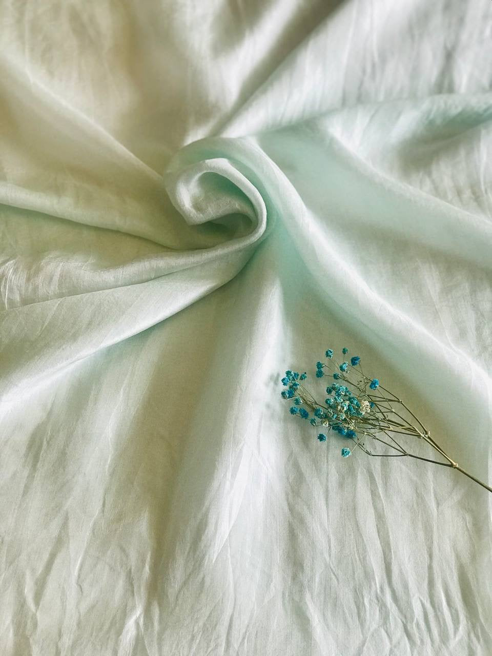 Foulard en Soie d'Organza Douce Tissé à la Main
