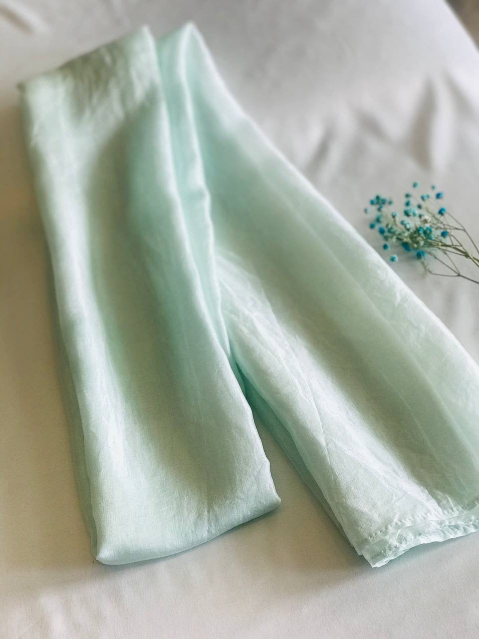 Foulard en Soie d'Organza Douce Tissé à la Main