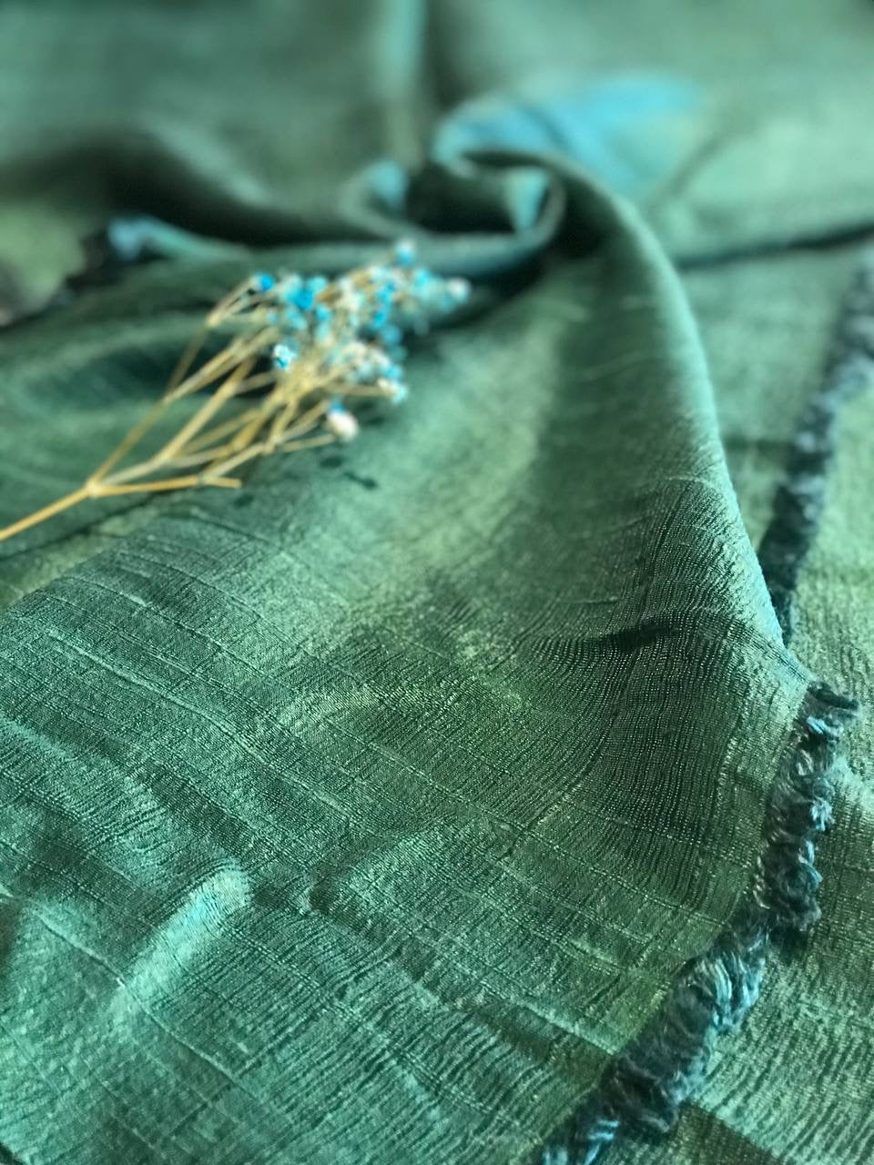 Foulard en Soie Sauvage Douce Tissé
