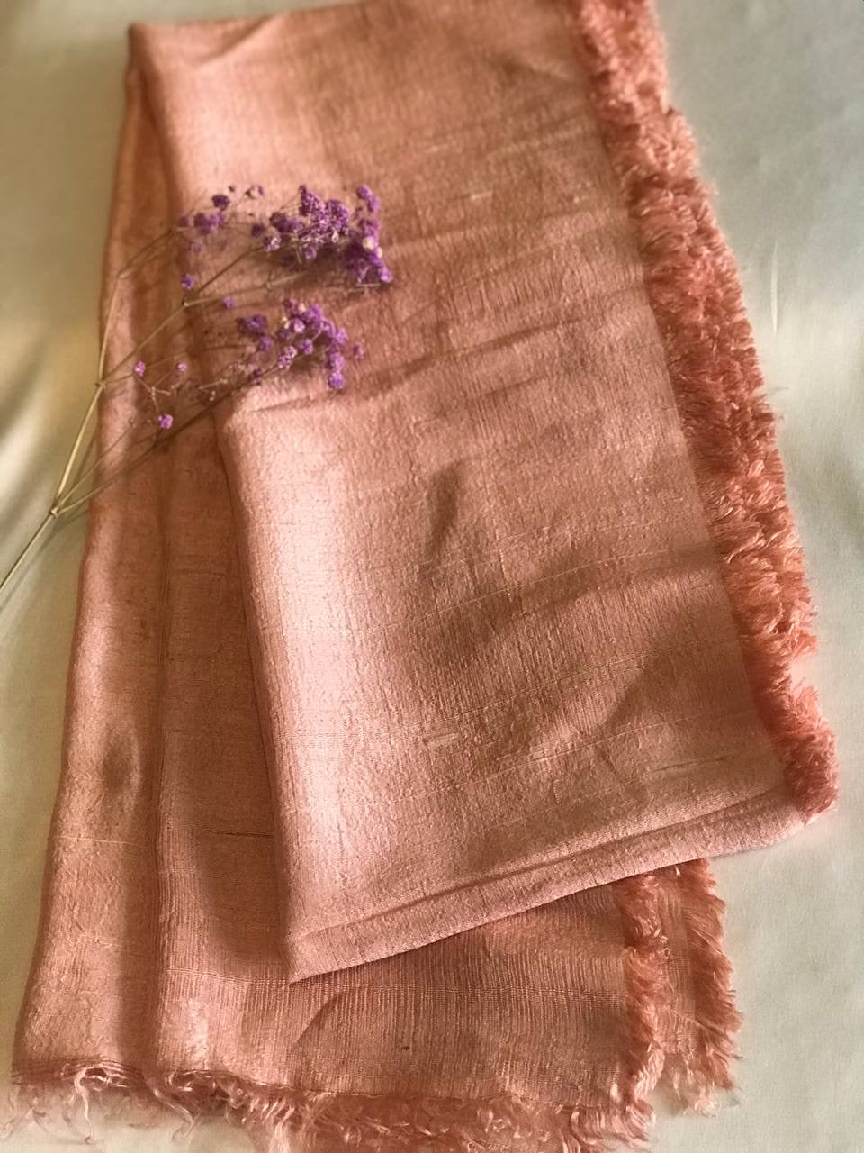 Foulard en Soie Sauvage Douce Tissé