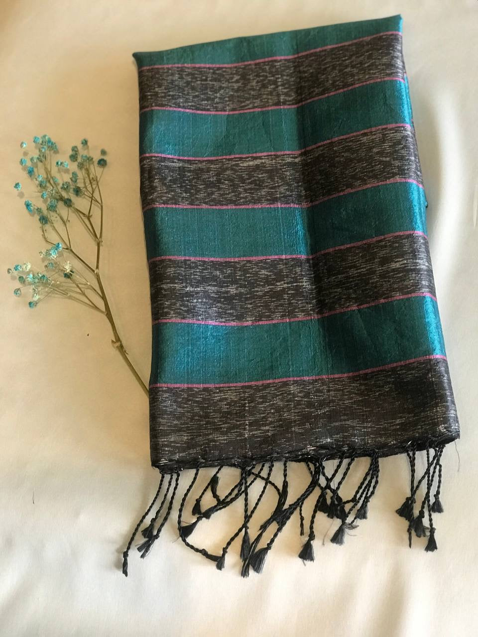 Foulard en Soie Fine de Krama Tissé à la Main