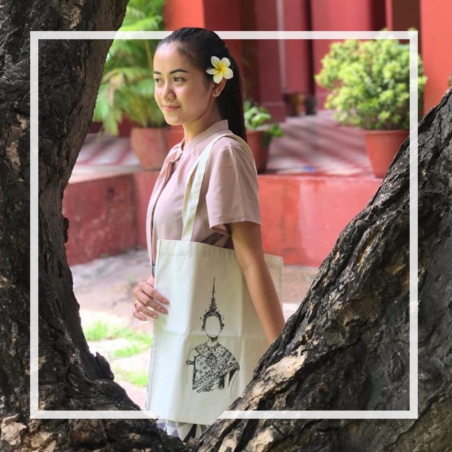 Tote Bag Neang (Collection Danse Traditionnelle Khmère)