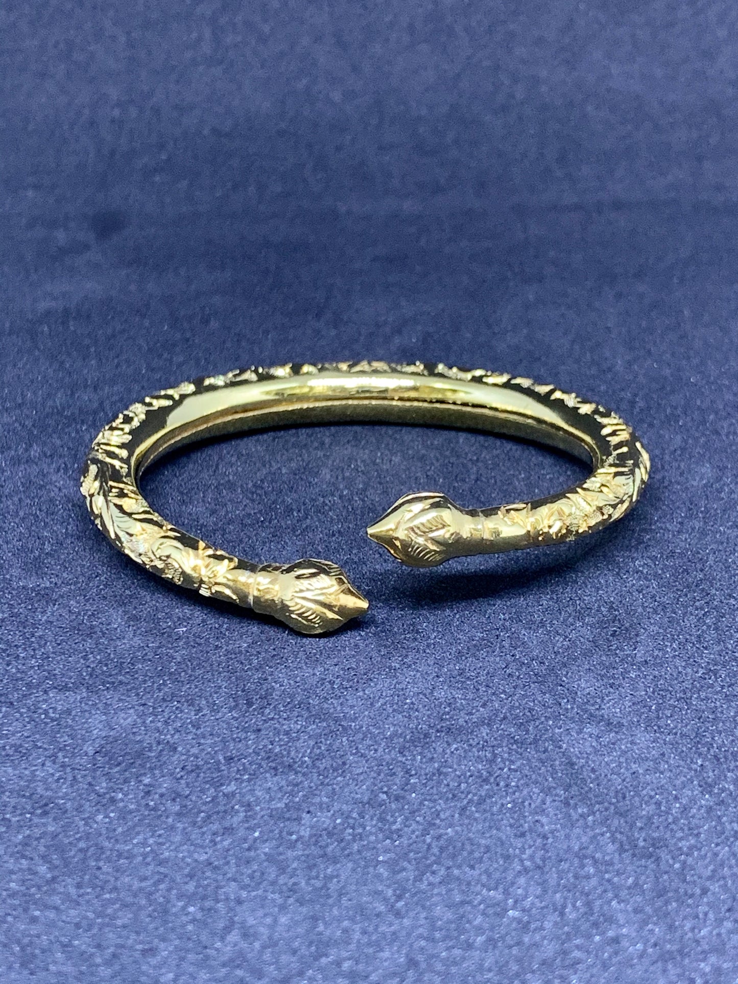 Bracelet Khmer Boran Pleine Fleurs couleur Or