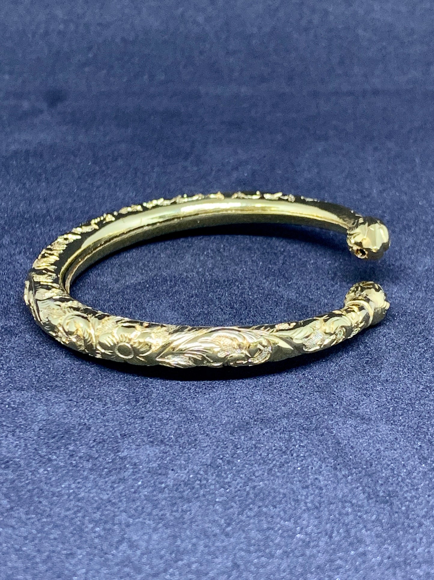 Bracelet Khmer Boran Pleine Fleurs couleur Or