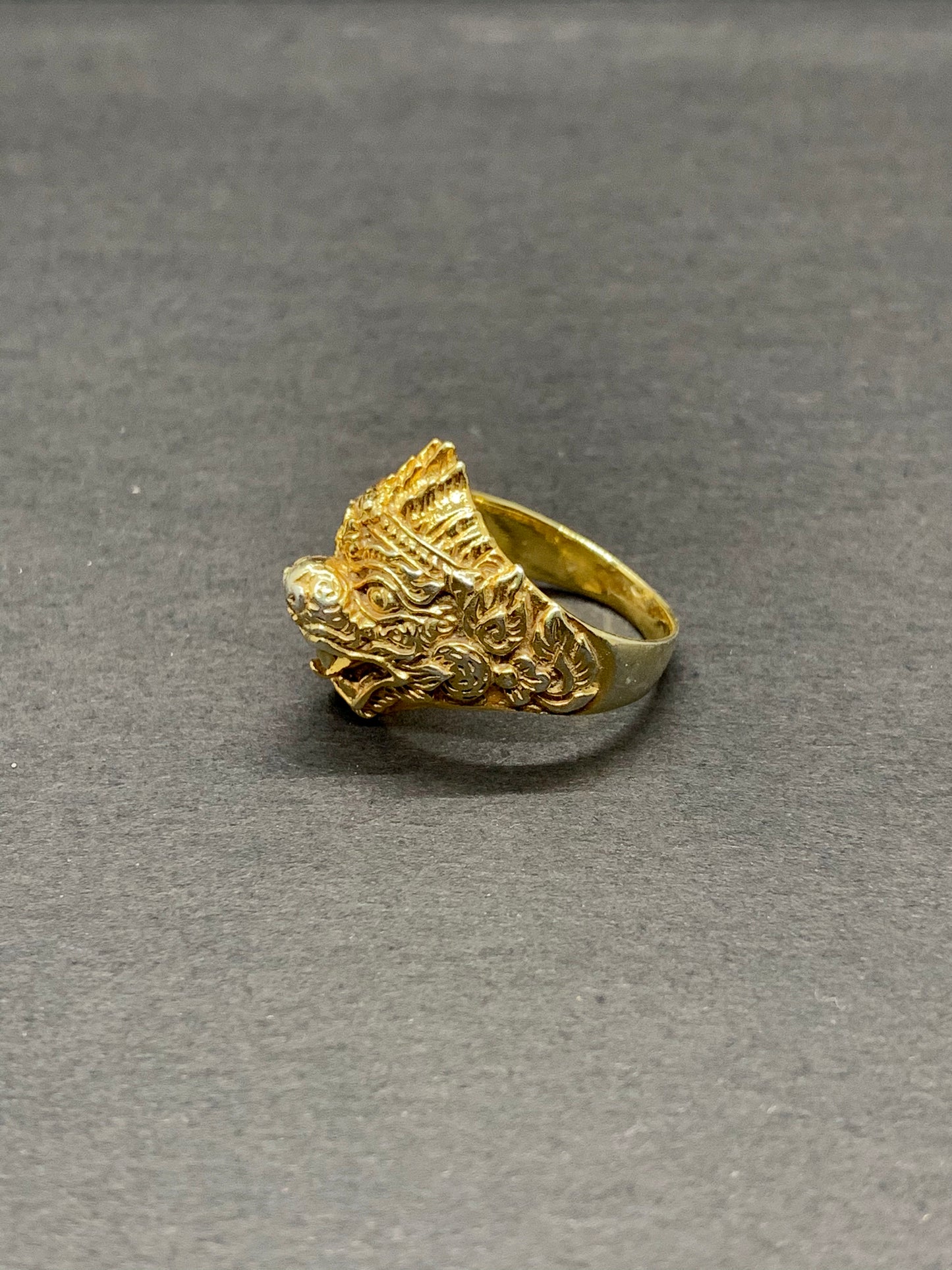 Bague Hanuman en Argent doré