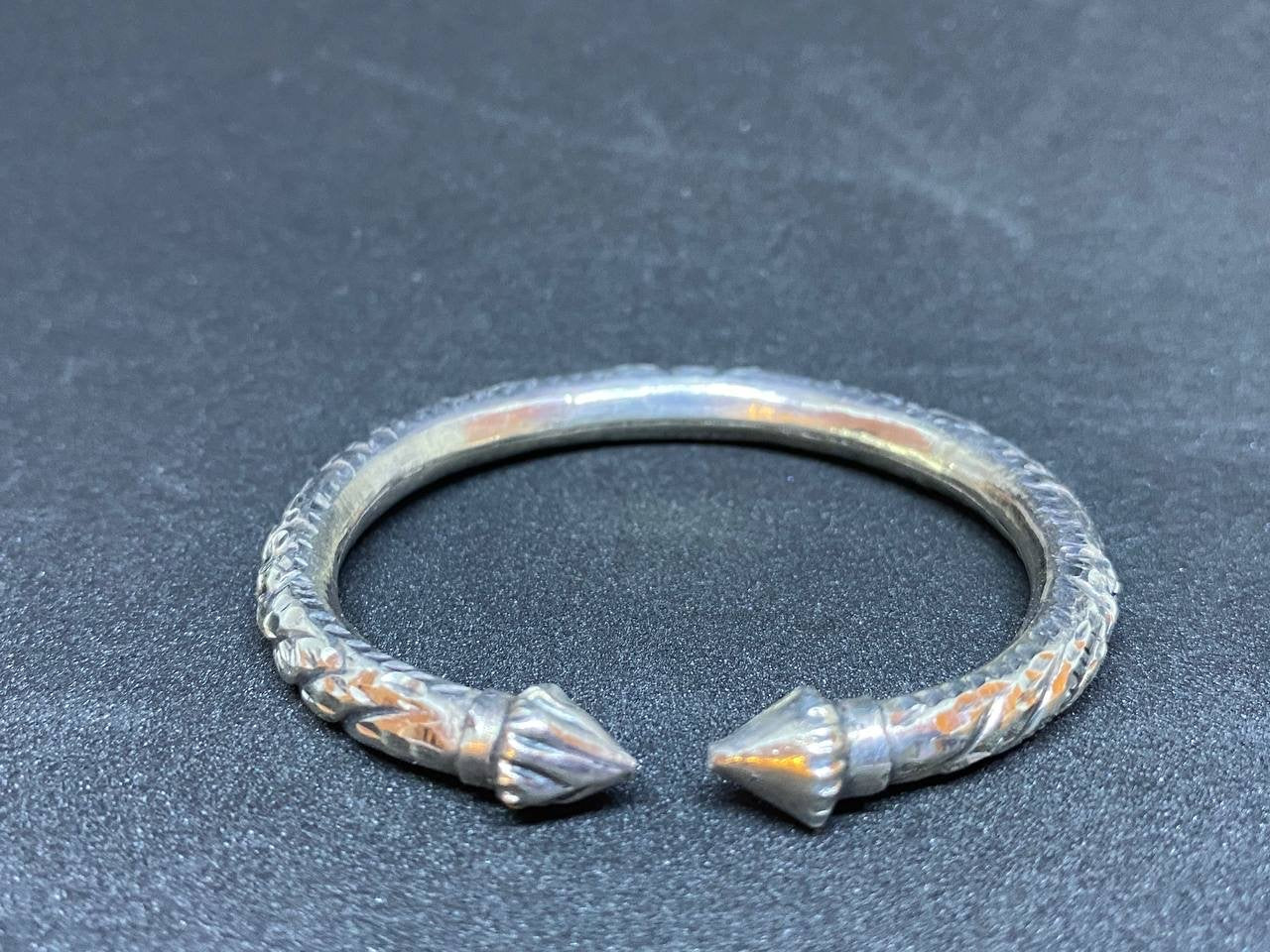 Bracelet Khmer Ethnique Boran en argent