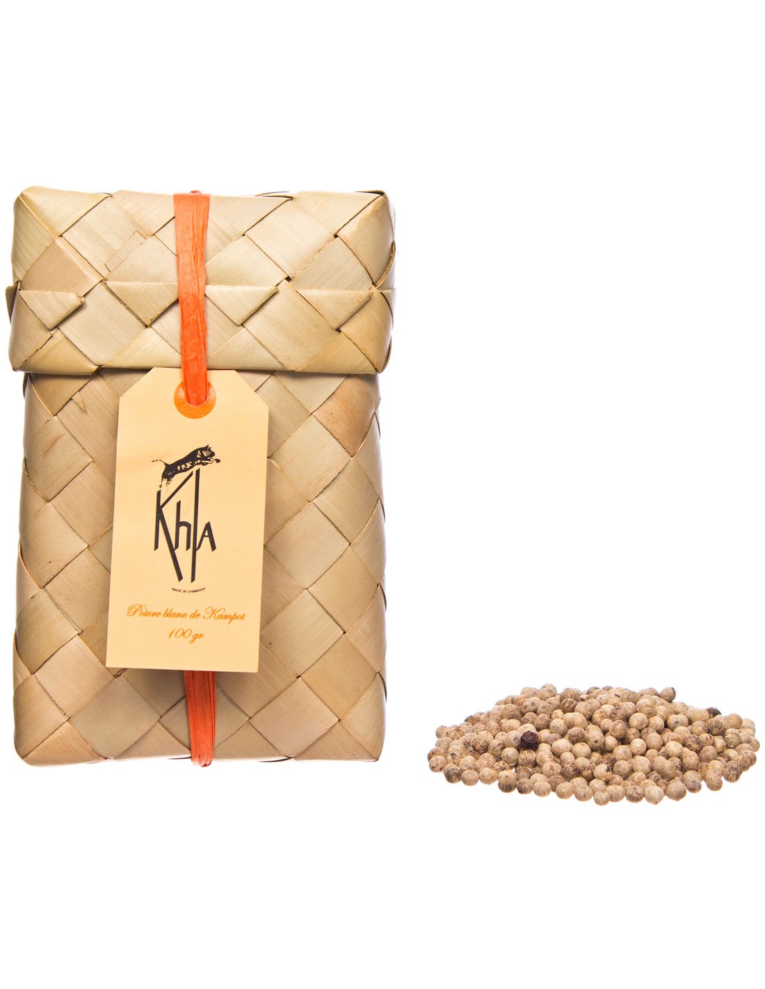 Poivre blanc de Kampot IGP - Premium - en grains - Palme 50g