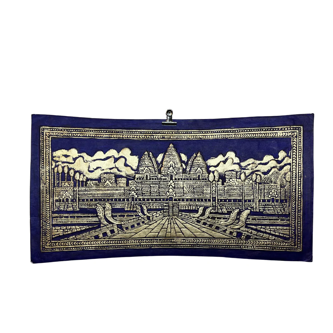 Peinture du Cambodge sur papier en relief Angkor Wat