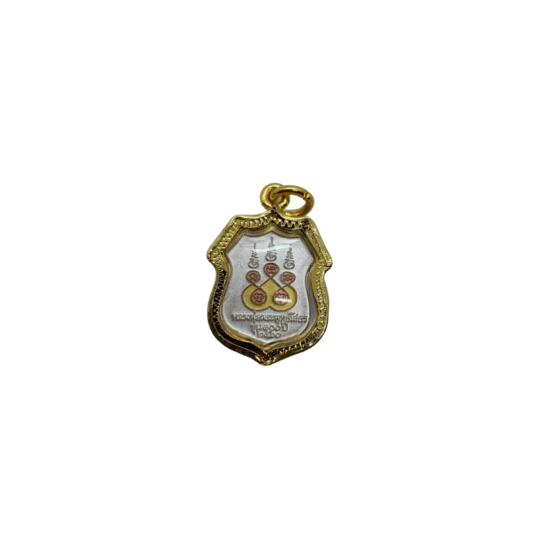 Petite amulette Thaï en verre Bouddha Sothon