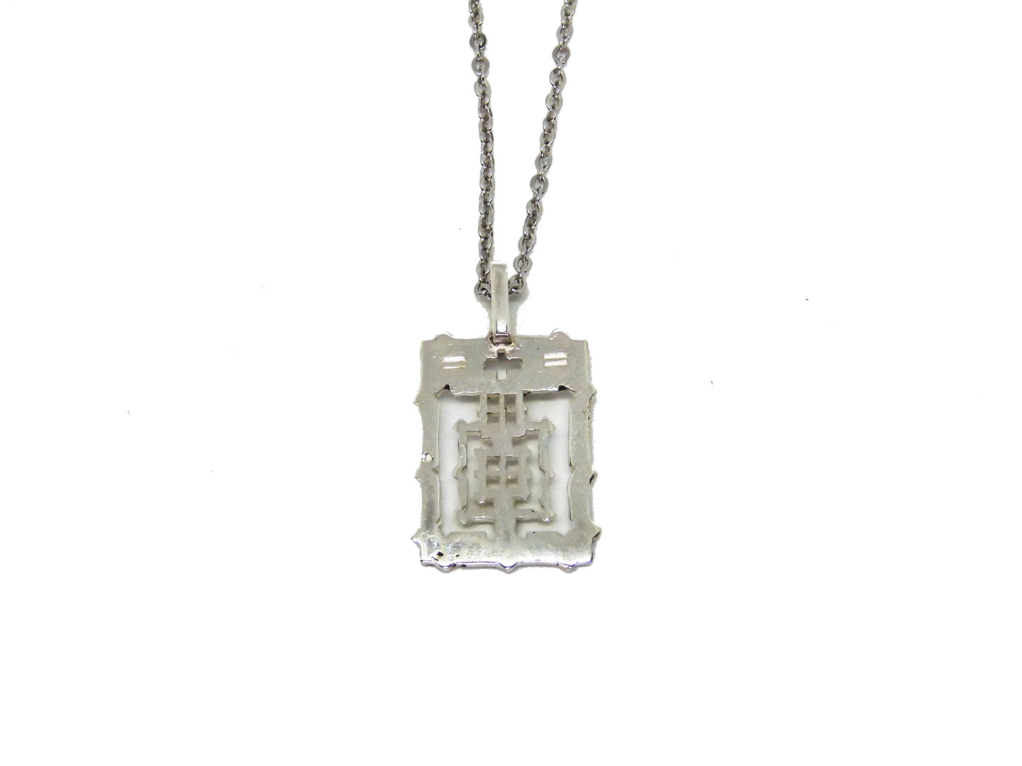 Pendentif et Chaîne Temple d'Angkor Wat en Argent (Collection Temple et Nature)