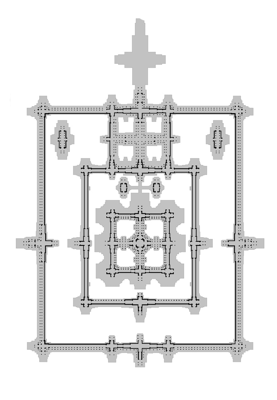 Pendentif et Chaîne Temple d'Angkor Wat en Argent (Collection Temple et Nature)