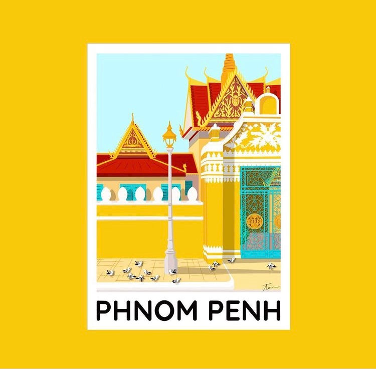 Art Print du Cambodge Moderne et Design