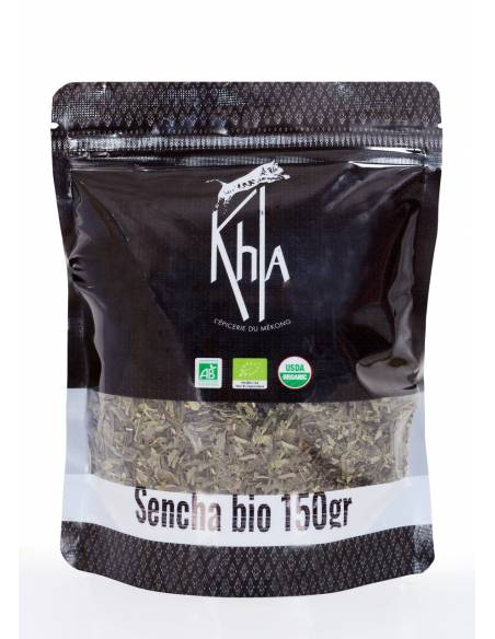 Thé vert bio de Chine - Sencha - Poche vrac - 150g