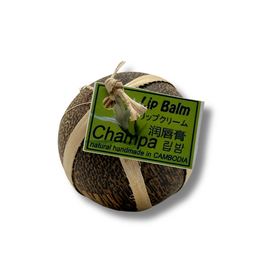 Baume à lèvre boite en bois de cocotier