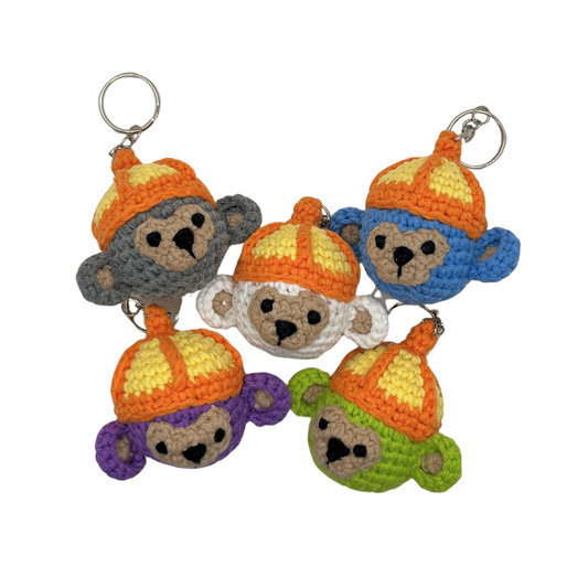 Porte-clef Hanuman en crochet par Cambodia Knits