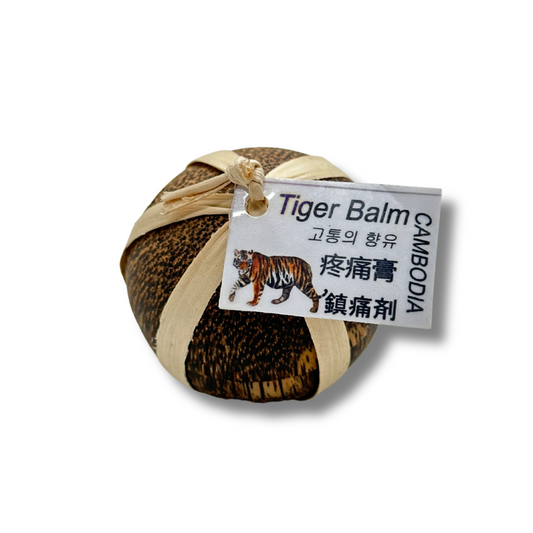 Baume du tigre boite en bois de cocotier