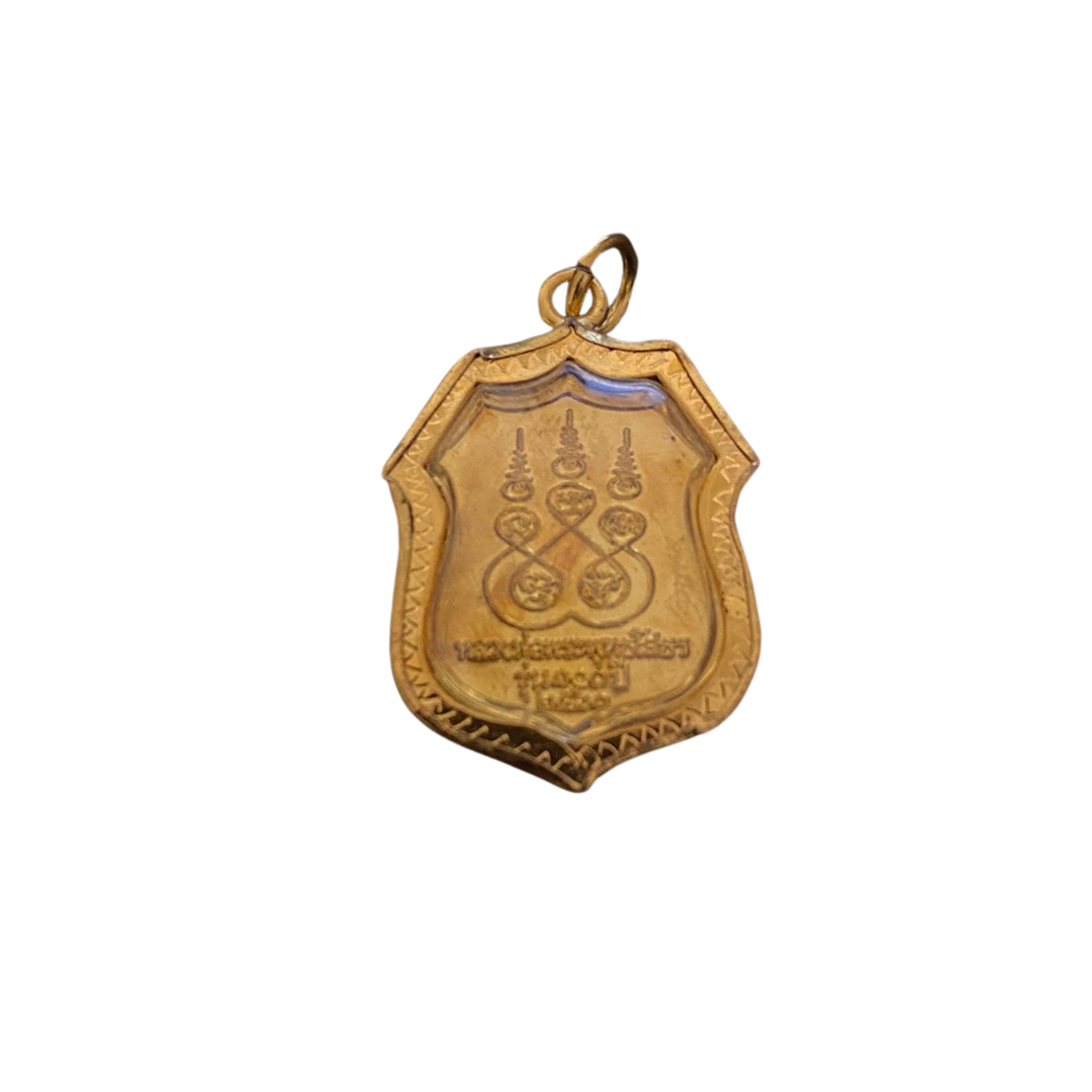 Petite amulette Thaï en verre Bouddha Sothon