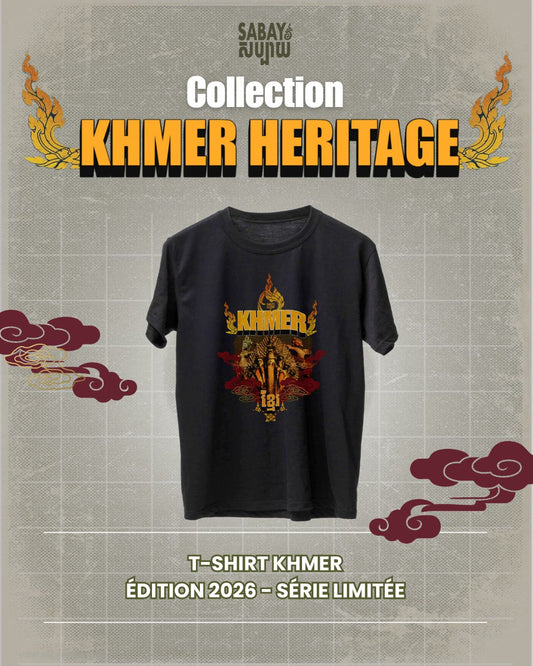 T-shirt Unisexe "Khmer" - Sabay Creation (Collection Khmer Heritage)