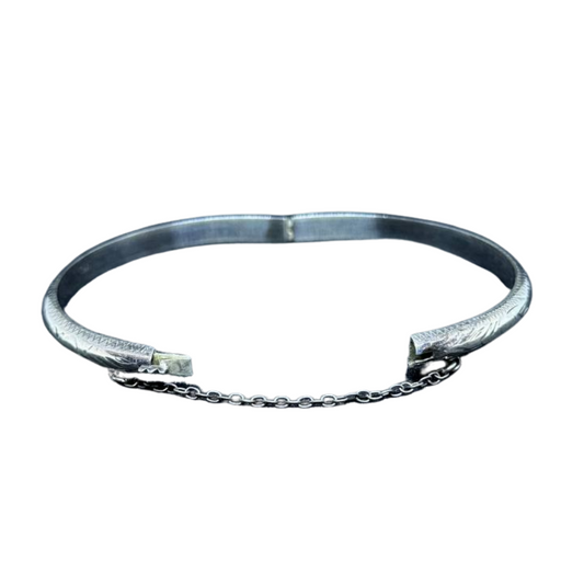 Semainier Khmer en argent avec ouverture et chaîne