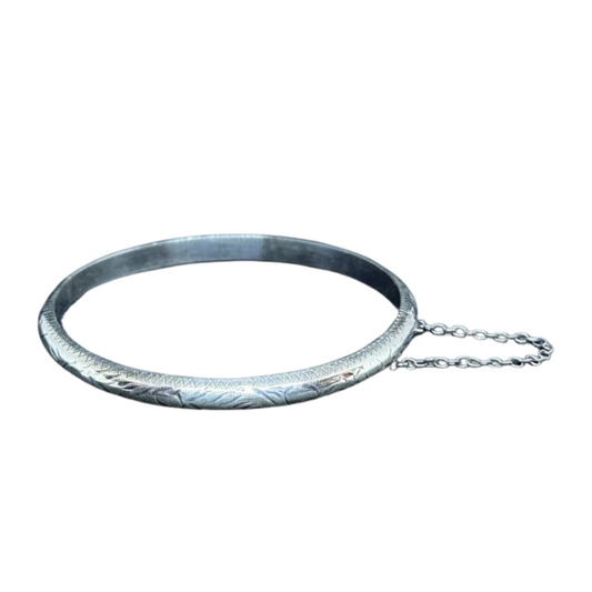 Semainier Khmer en argent avec ouverture et chaîne