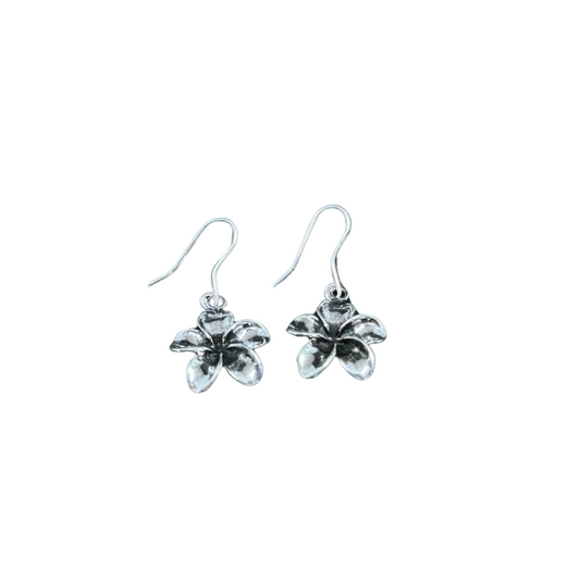 Boucles d'oreilles en argent Fleur de Champa